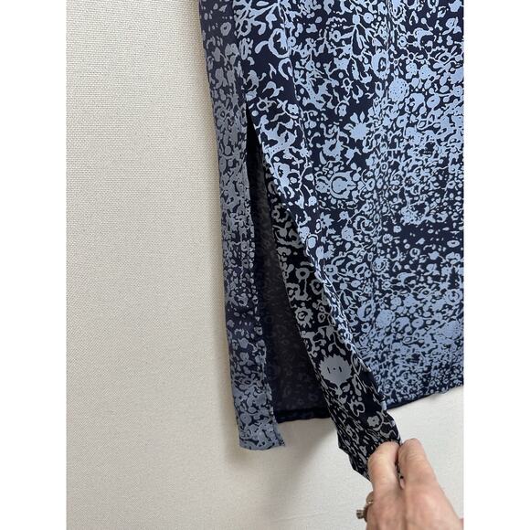 Women’s Cotton Blend Straight Midi Skirt Size 14 Multicolored Ombré Career - Picture 4 of 15